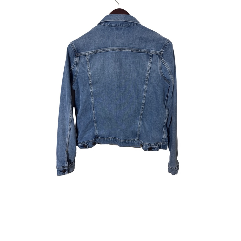 GAP Women's Blue Denim Jacket with Stretch, Size Large - Picture 5 of 6